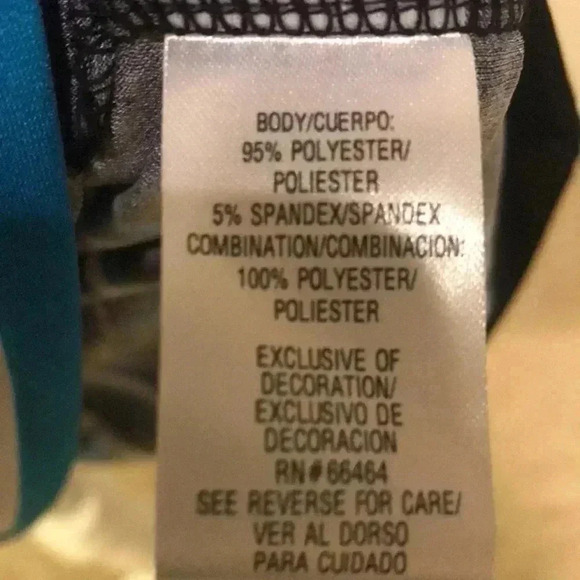 NWT Sandra Darren Abstract Dress w/Sheer & Silver Metallic Neckline-Size 6 - Picture 7 of 10